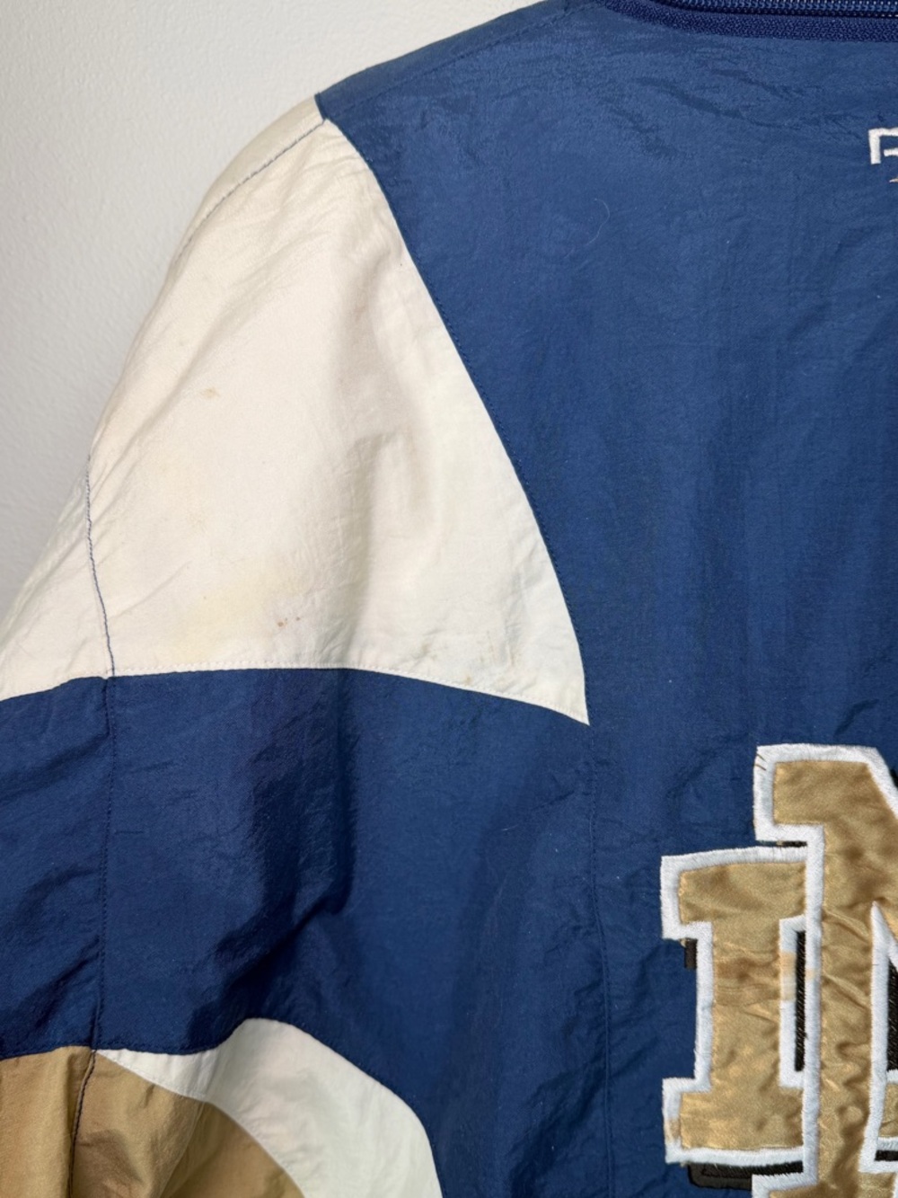 Vintage Reebok Notre Dame Irish Color Block Windbreaker Puffer Jacket - Picture 6 of 9
